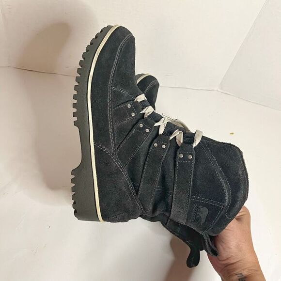 Sorel Meadow Lace Suede Leather Lined Snow Winter Short Boots - Picture 8 of 14